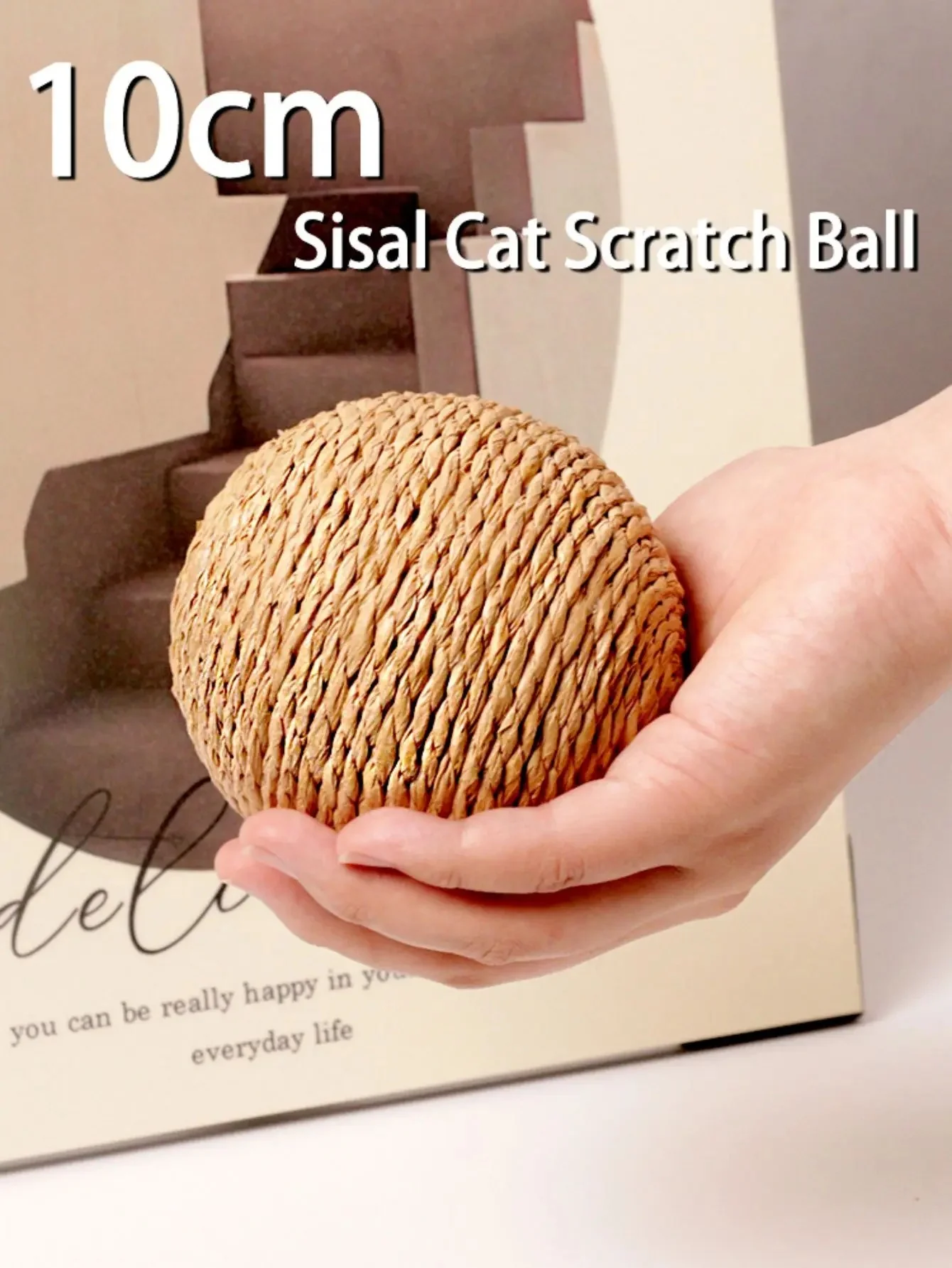 10CM Interactive Sisal Cat Scratching Ball - Image 2