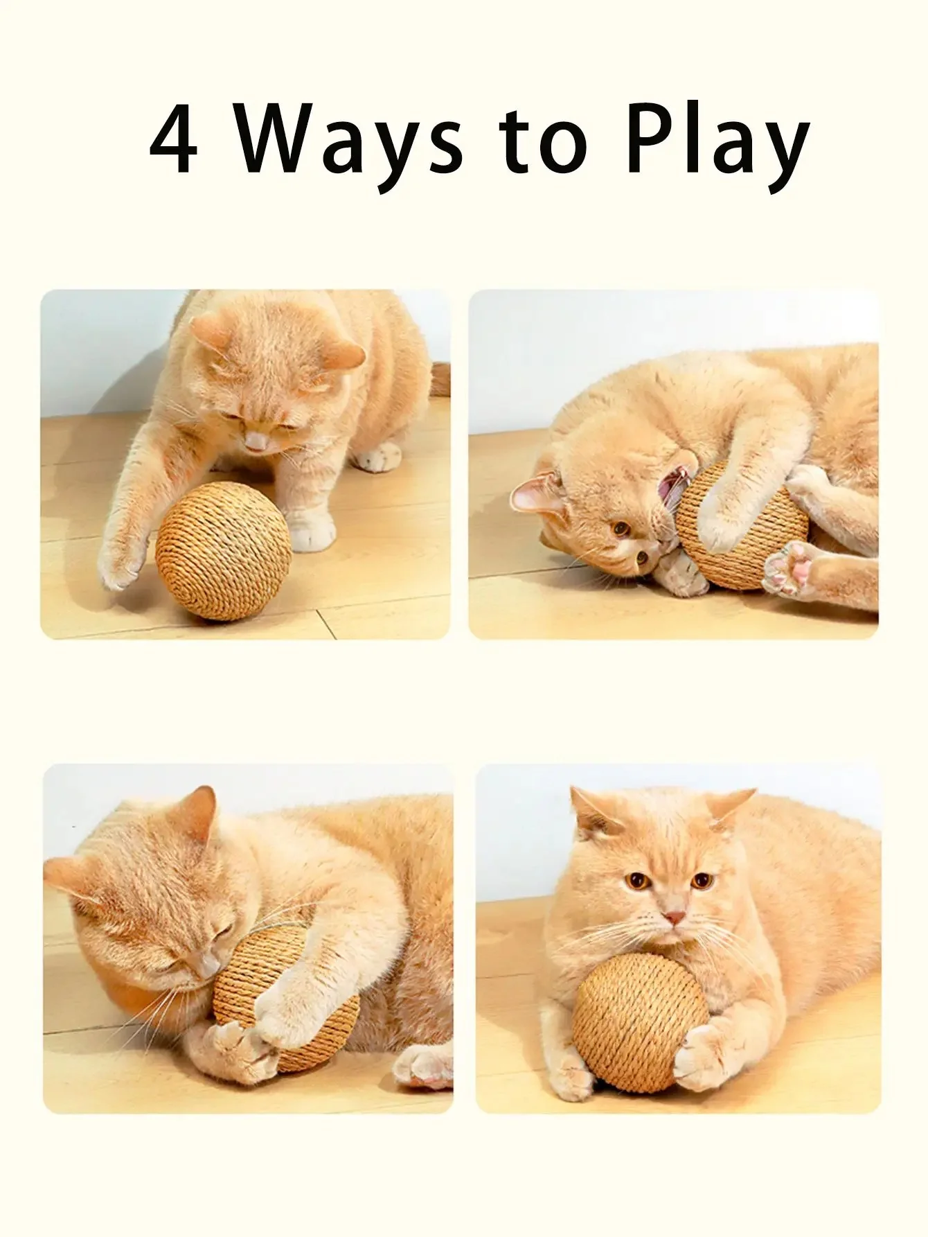 10CM Interactive Sisal Cat Scratching Ball - Image 3