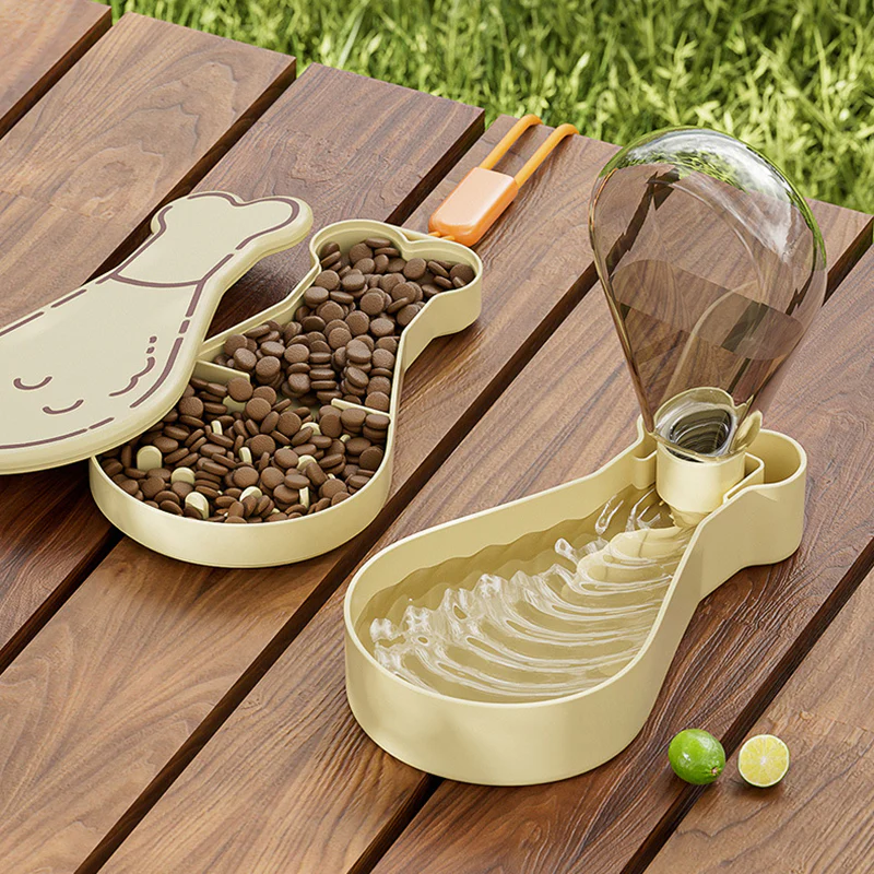 2-in-1 On-the-Go Feeding Station - Chicken Drumstick Design - Image 2