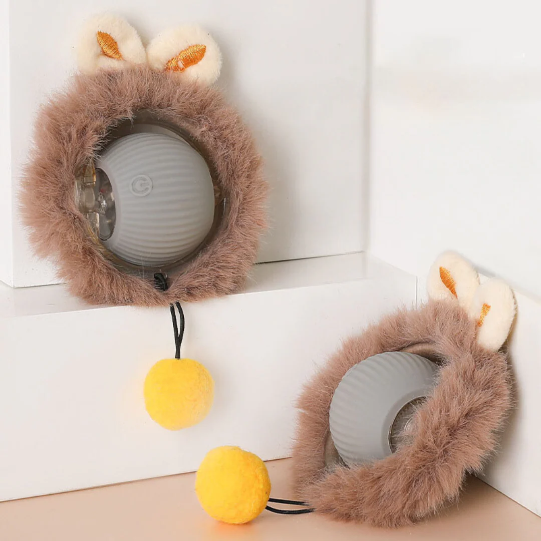 Active Rolling Ball with Fur for Cats - Image 5