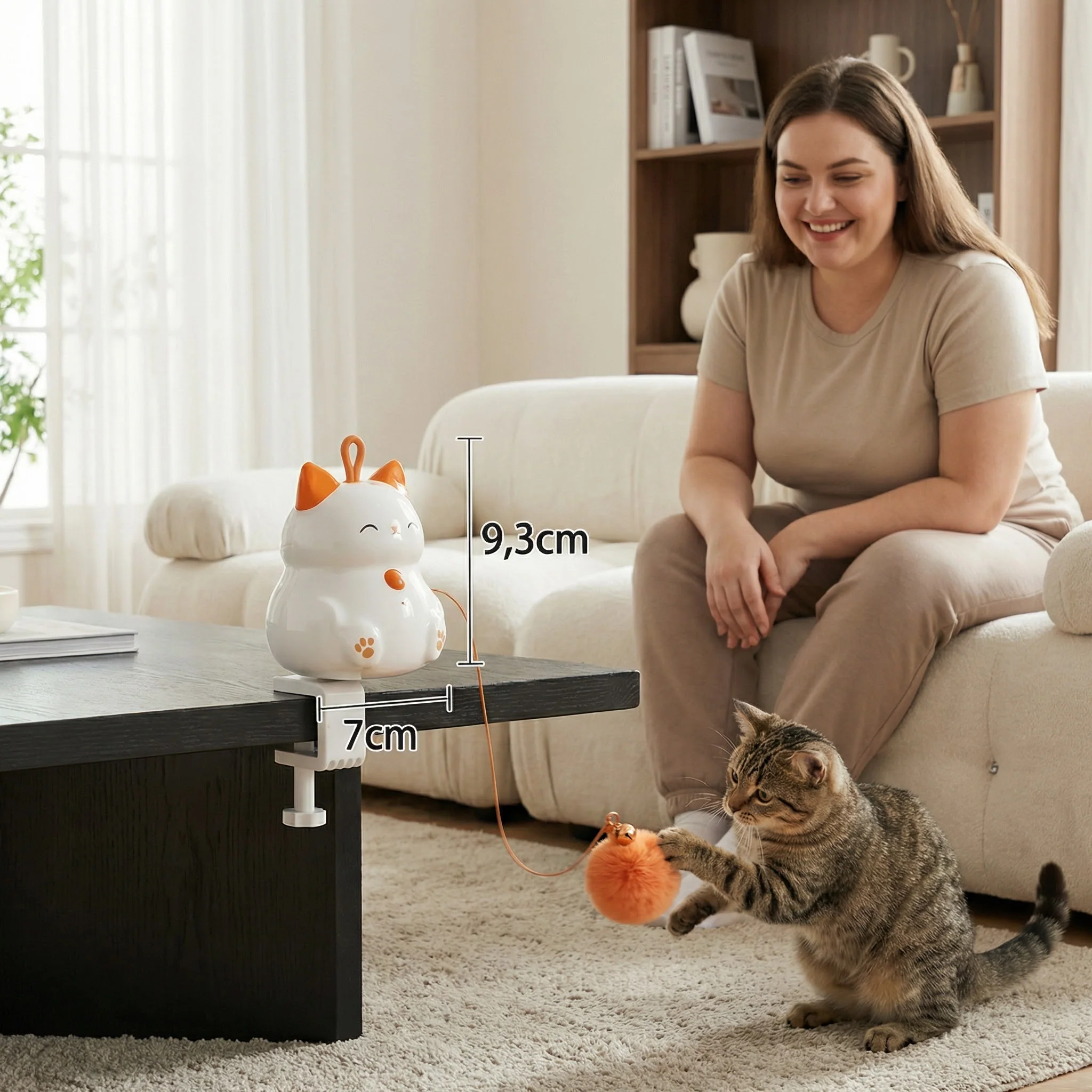 Automatic Cat Play Ball with Lifting Motion – Interactive Enrichment Toy - Image 5
