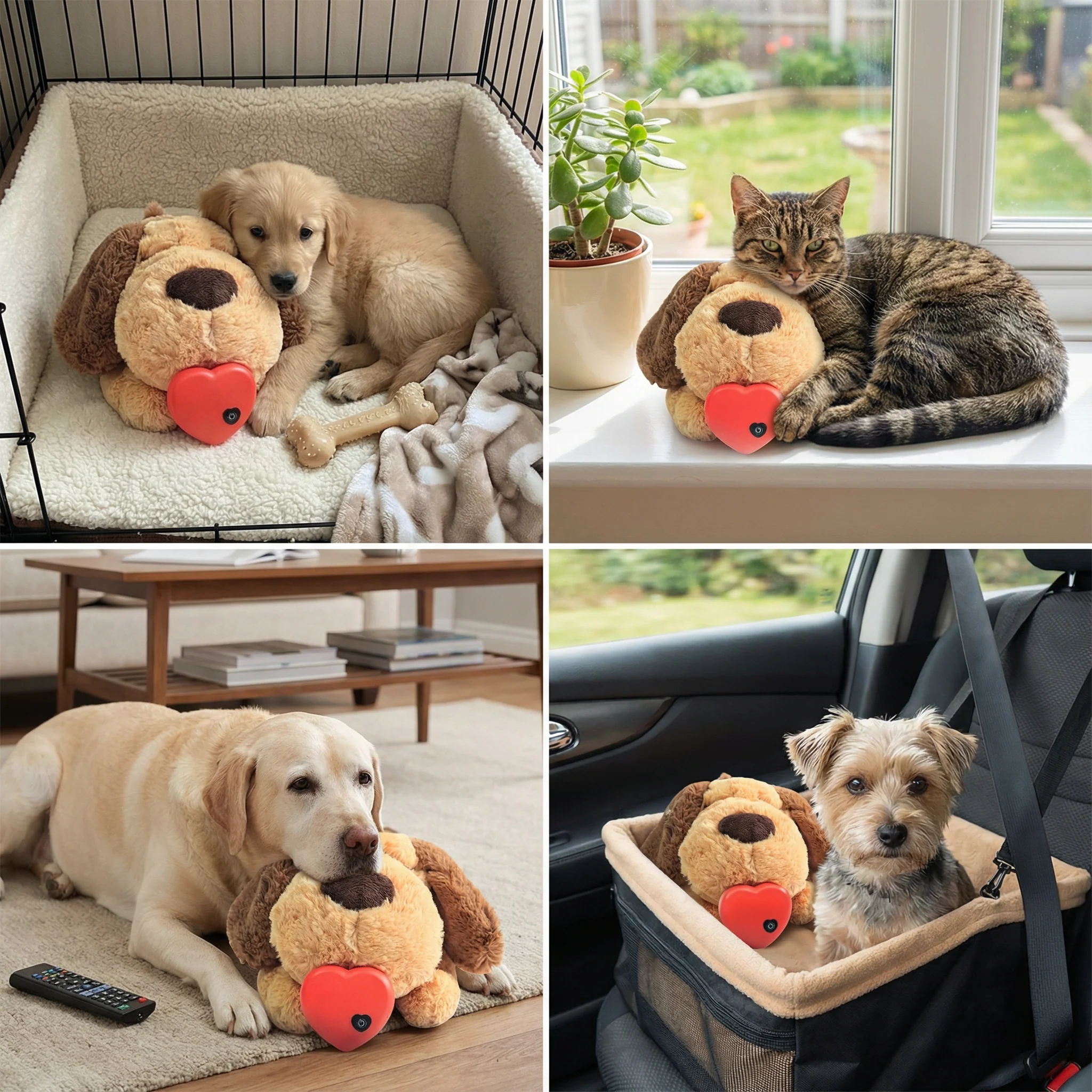 Calming Heartbeat Comfort Plush for Pets β Anxiety & Stress Relief - Image 4