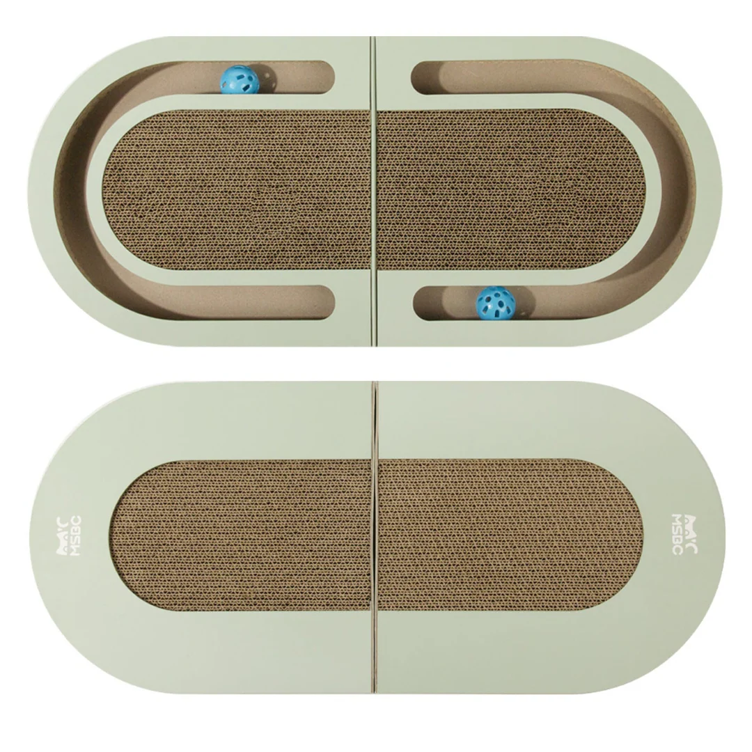 Cat Scratching and Play Bed Made of Cardboard