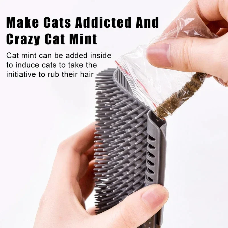 Cat Wall Brush with Catnip - Image 3