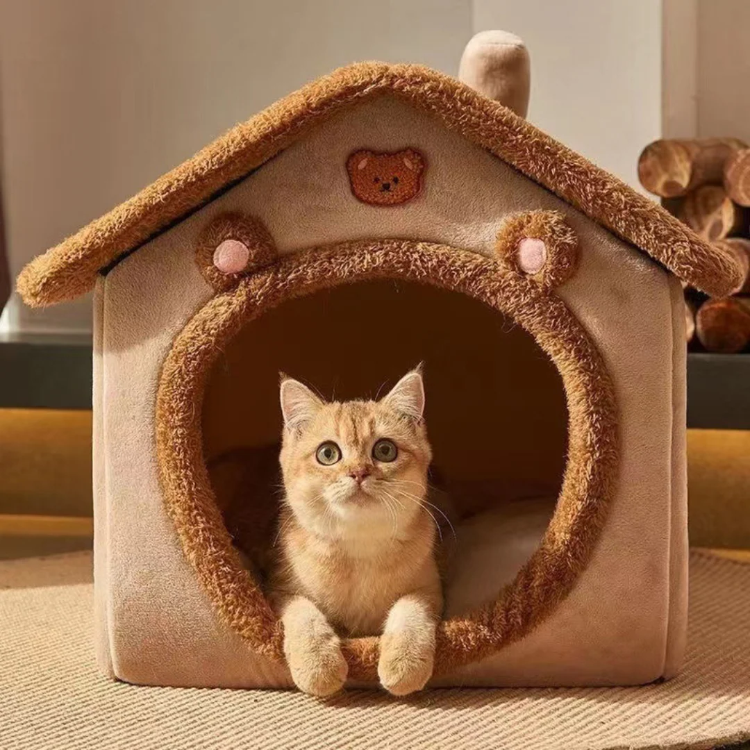 Cosy plush cat house - Image 6