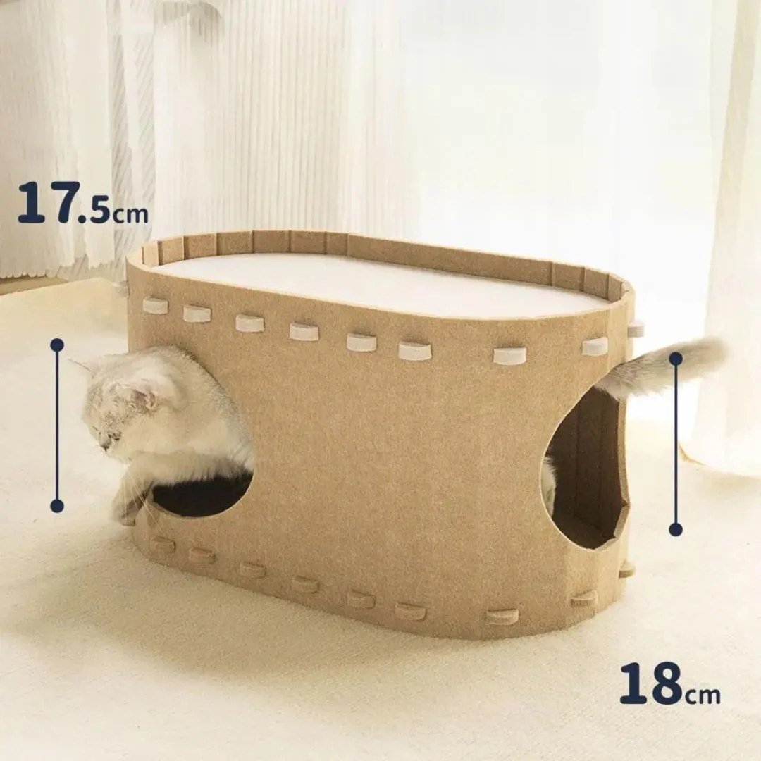 Cozy Felt Cat Cave - Image 13