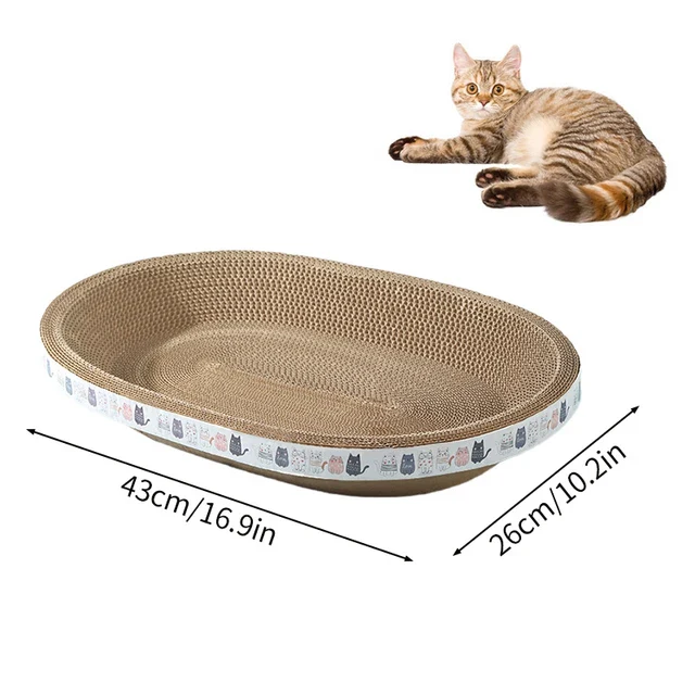 CozyCardboard - Durable Round Cat Scratcher and Bed - Image 3