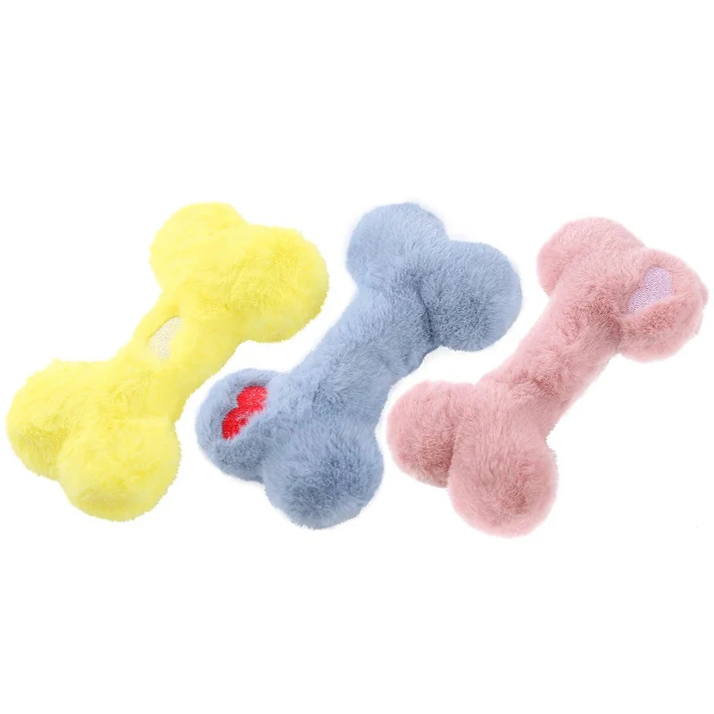 Cute Love Bone Plush Squeaky Dog Toy - Image 5