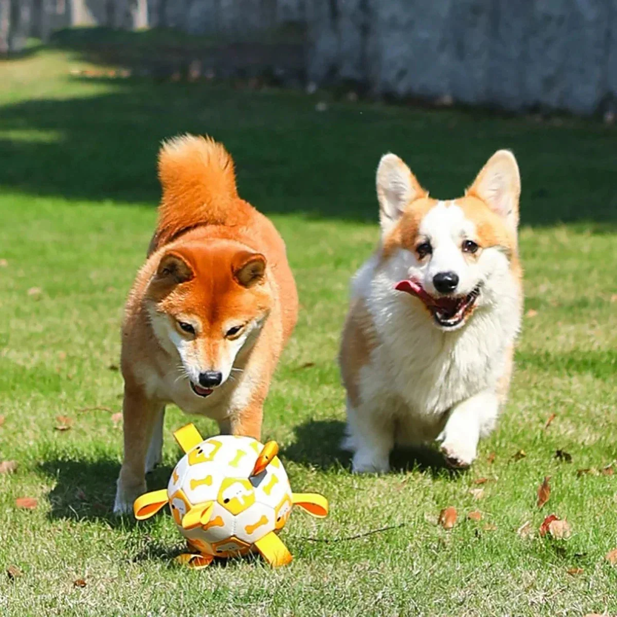Dog Ball Toy with Integrated Pull Ropes - Image 2