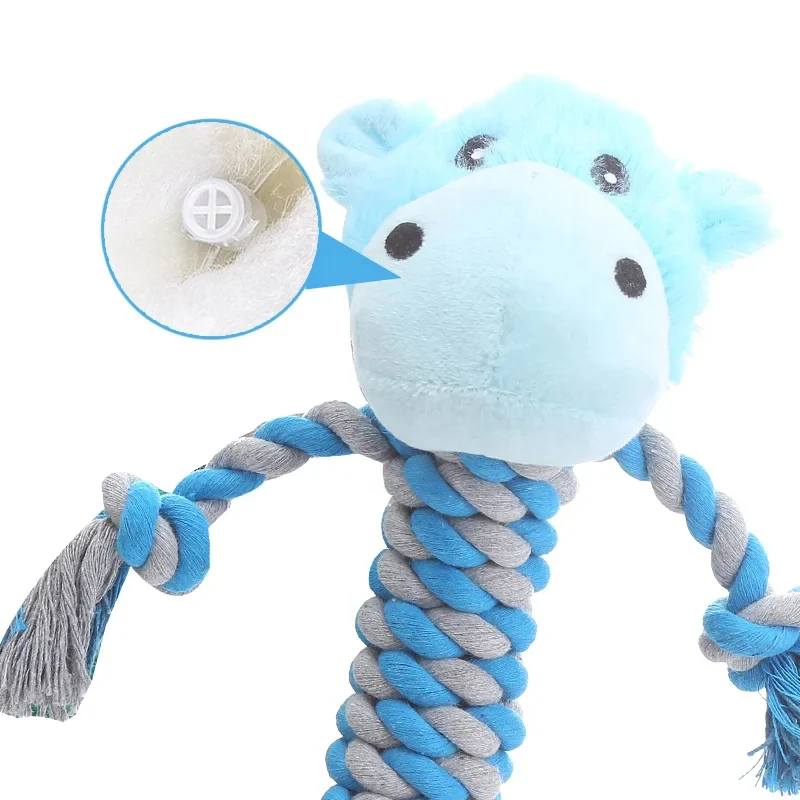 Durable Dog Toy With Plush Head - Image 4