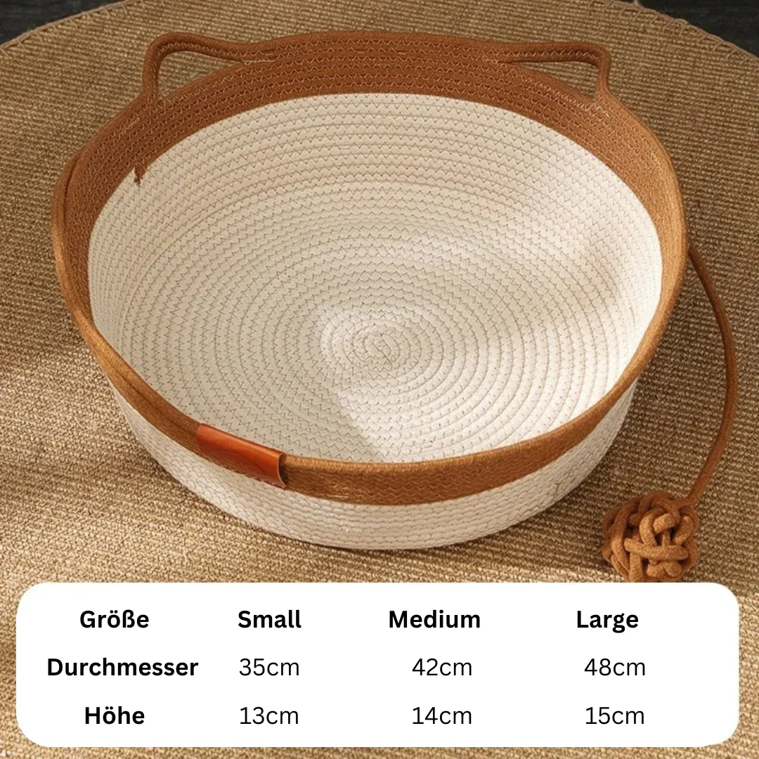 Handwoven Cotton Rope Cat Bed – DreamNest - Image 3