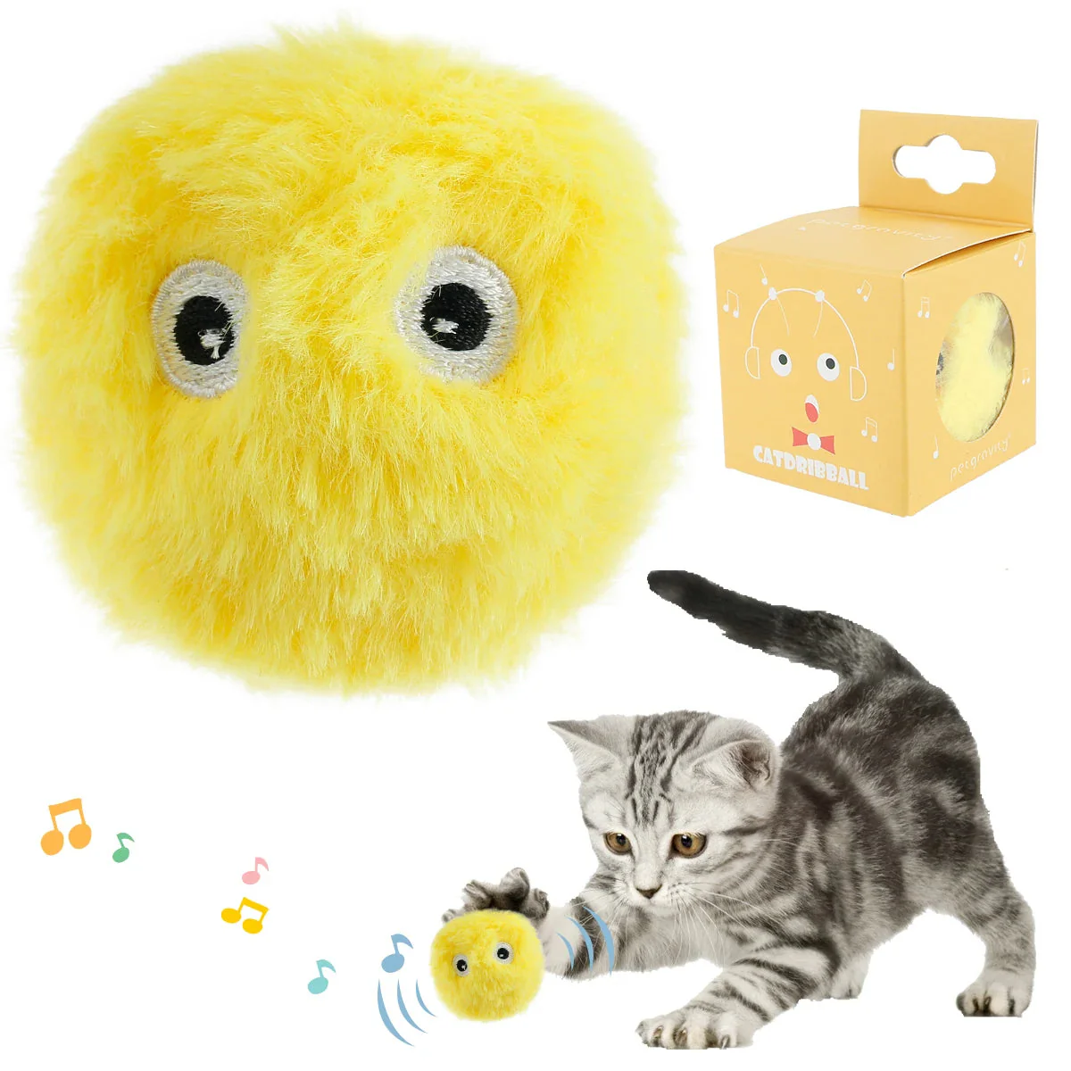 Interactive Cat Plush Balls with Animal Sounds - Image 7