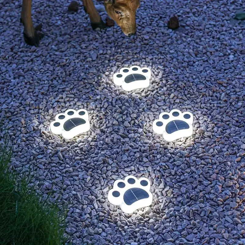 PawGlow Solar Garden Lights – Solar-Powered Paw Print Outdoor Lights - Image 3