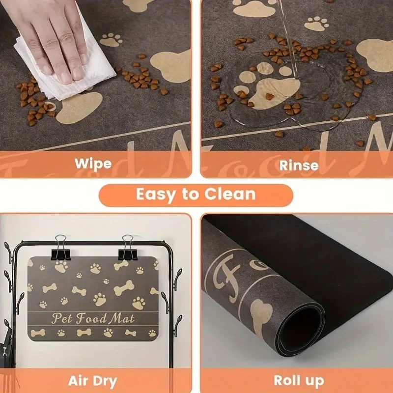 Pet Placemat No Stain Quick Drying Absorbent - Image 2