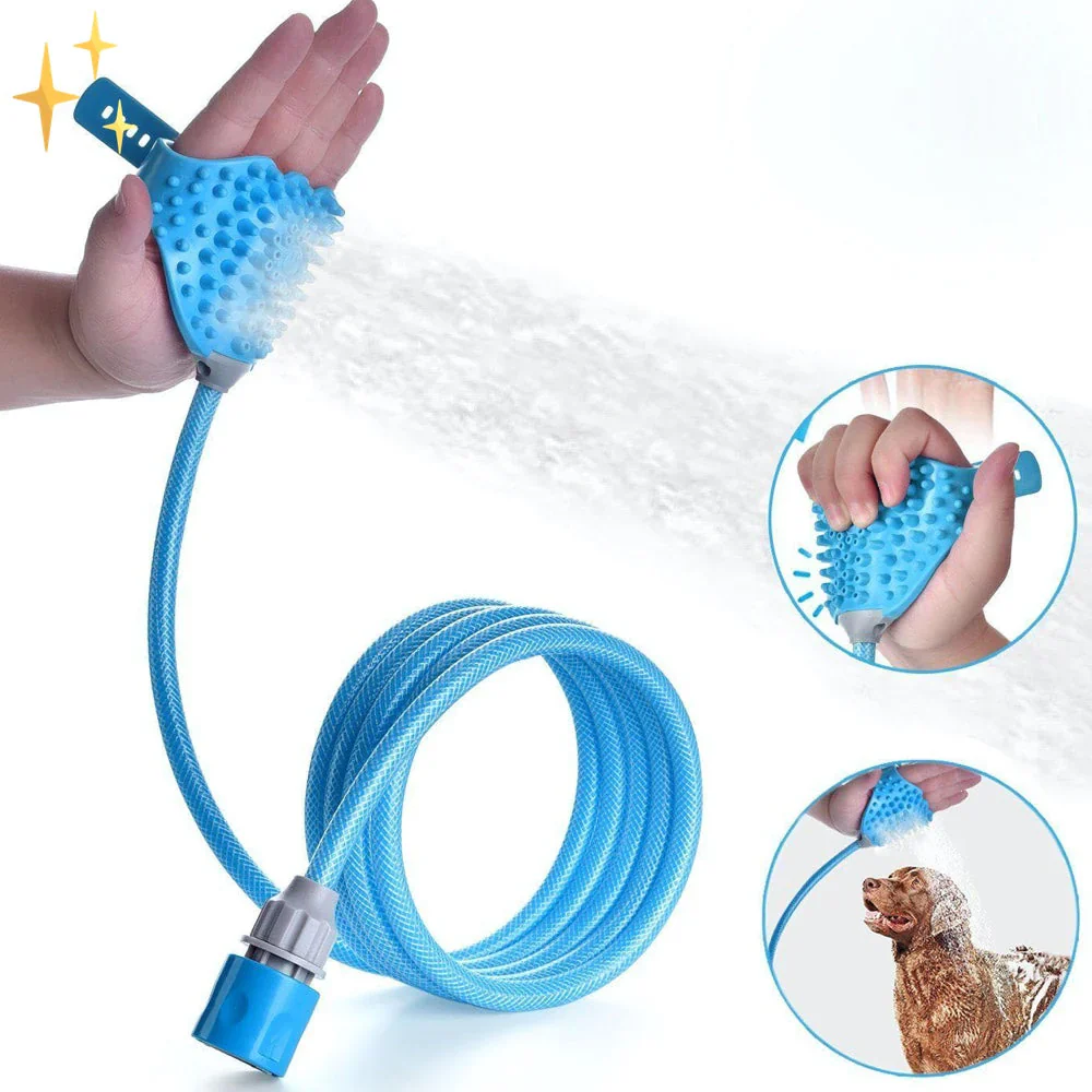 PetClean Glove with Built-In Brush & Hose Connection - Image 2