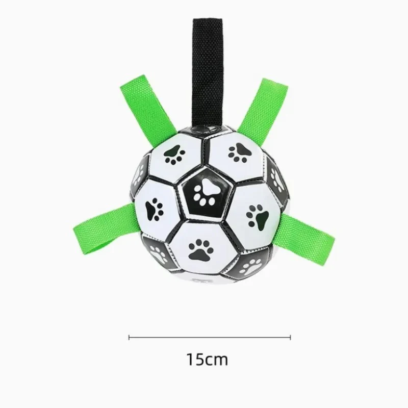 Robust dog toy ball with pull handles - Image 3