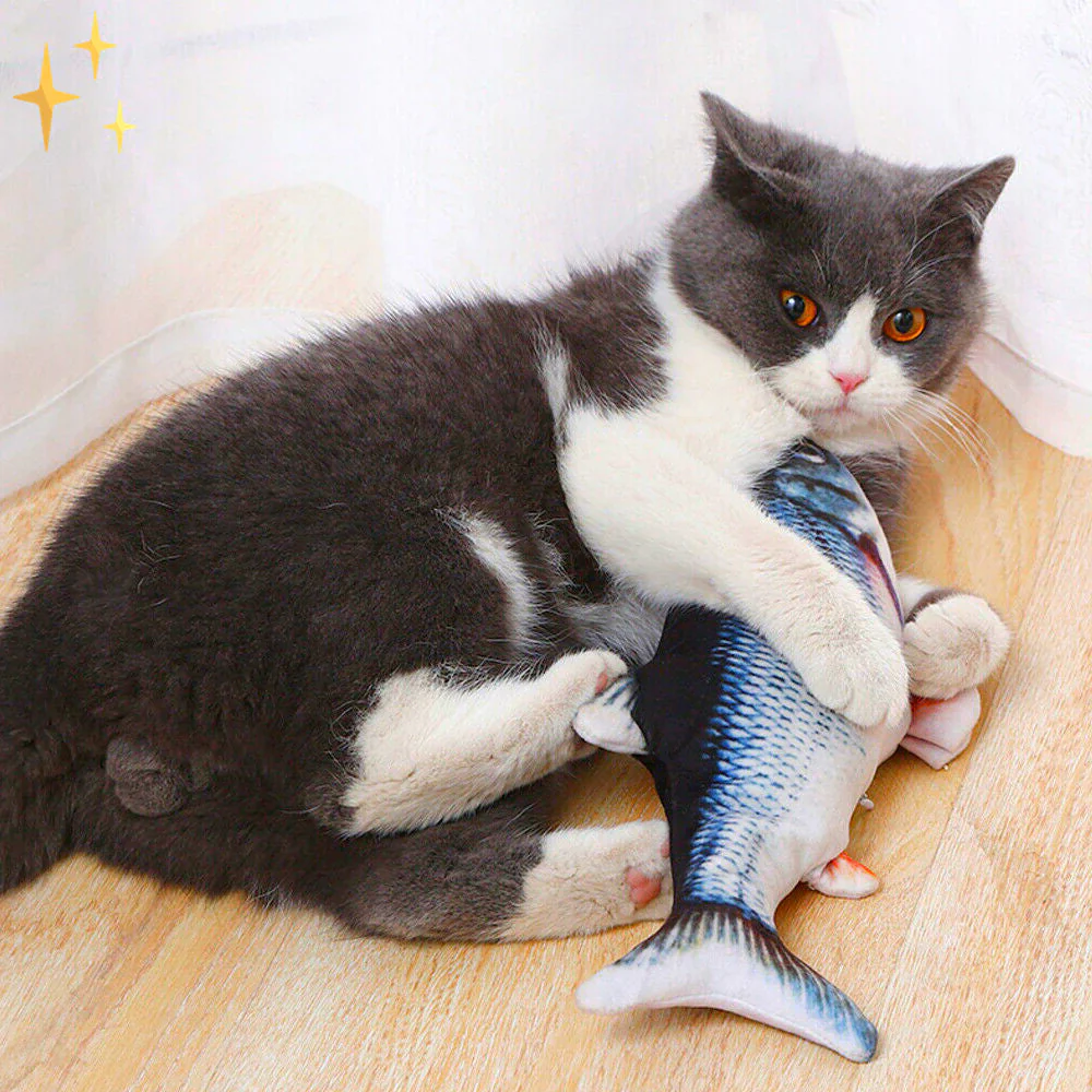 Set mit 4 interaktiven Fischspielzeugen für Katzen – PlayFish - Image 2