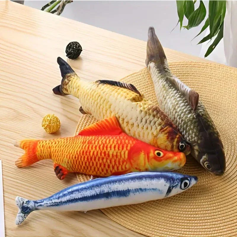Set mit 4 interaktiven Fischspielzeugen für Katzen – PlayFish - Image 5