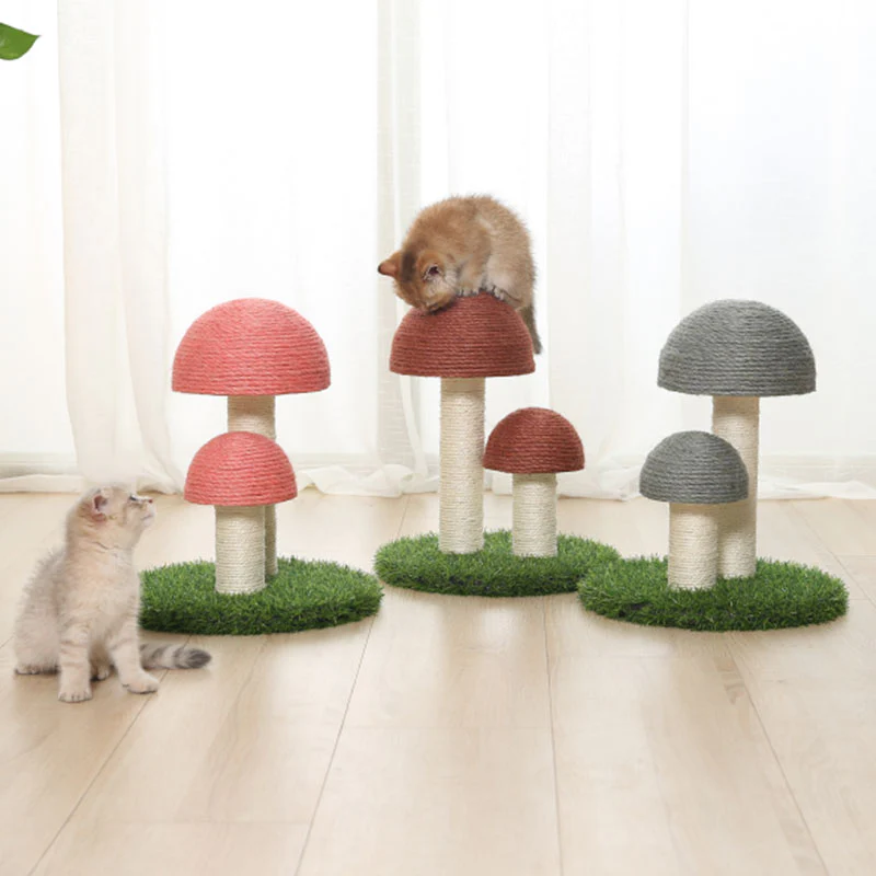 Sisal Cat Mushroom Scratching Post - Image 3
