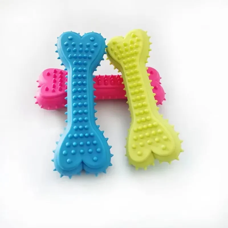 Soft Rubber Bite-Resistant Bone Shape Chew Toy for Dogs - Image 6