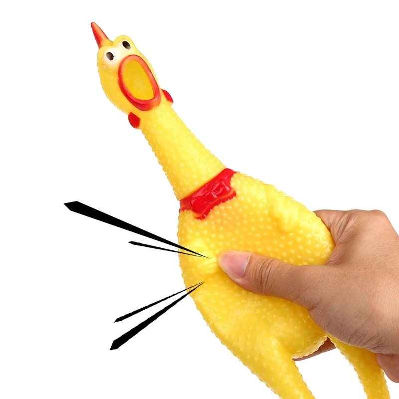 Squeak Chicken Dog Toy - Image 3